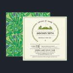 Golf Birthday Party Invitation<br><div class="desc">This Party Will Be a Hole in One! Whether you are hosting a corporate golf tournament or a golf birthday party, every golfer will love these modern golf-themed party invitations. Golf invitations to Par-Tee! Set the mood with great golf invitations for golf outing, golf theme birthday party invitations, ladies golf...</div>