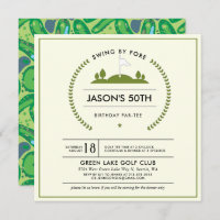 Golf Birthday Party Invitation