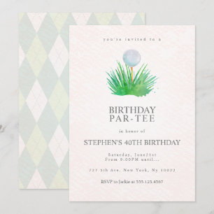 Golf Birthday Party Invitations