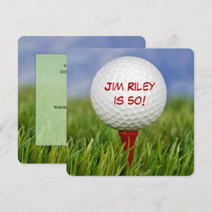 Golf Birthday Party invite