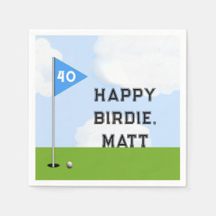 Golf Birthday Party Napkin