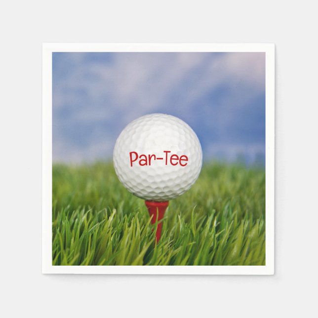 Golf Birthday Party  Napkin (Front)