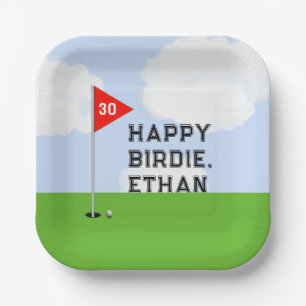 Golf Birthday Party Paper Plate