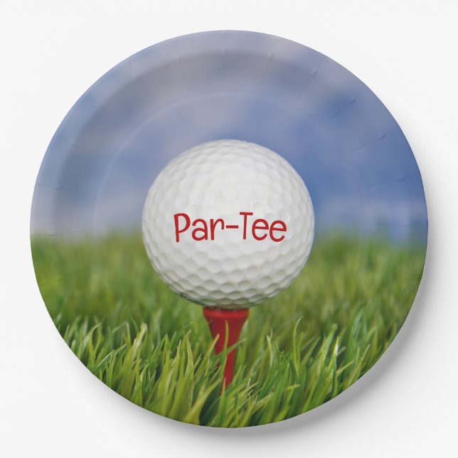 Golf Birthday Party  Paper Plate (Front)