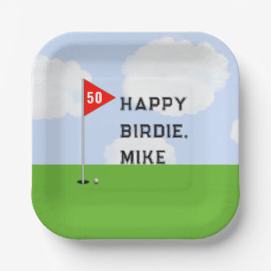 Golf Birthday Party Paper Plate