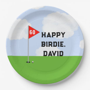 Golf Birthday Party Paper Plate