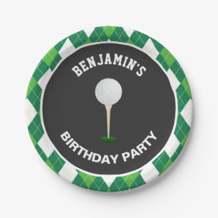 Golf Birthday Party Paper Plate