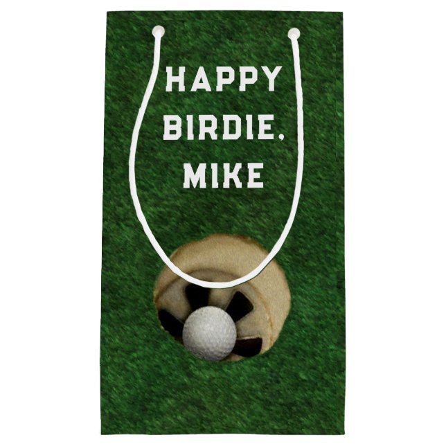 Golf Birthday Small Gift Bag (Front)