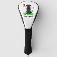 Golf Black Labrador Retriever Dog - Cute