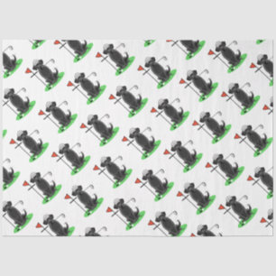 Golf Black Labrador Retriever Dog - Cute Tissue Paper