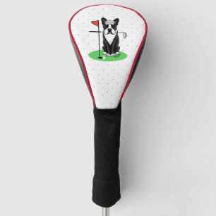 Golf Boston Terrier (black) Cute Dog Head Cover
