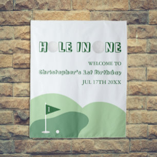 Golf Boy 1st Birthday Tapestry