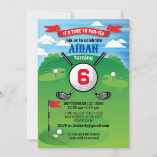 Golf Boy Birthday Par-Tee Design