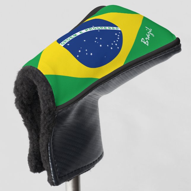 Golf Brazil & Brazilian Flag / Golf Clubs Covers (3/4 Front)