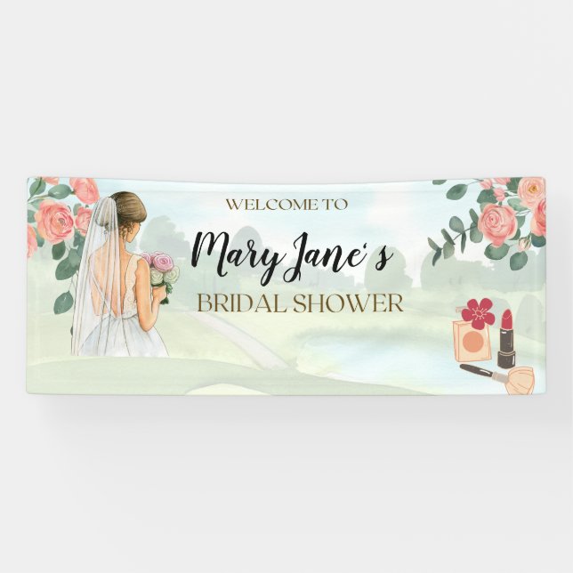 Golf Bridal Shower for Golfer  Banner (Horizontal)