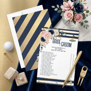 Golf Bridal Shower Game Guess Who Bride or Groom