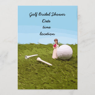 Golf bridal Shower Invitation