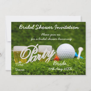 Golf Bridal Shower Invitation for golfer party