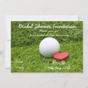 Golf Bridal Shower Invitation for golfer party