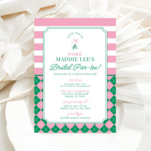 Golf Bridal Shower Par-tee Invitation