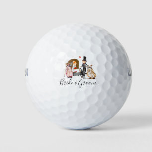 Golf  Bride and Groom Wedding  Golf Balls