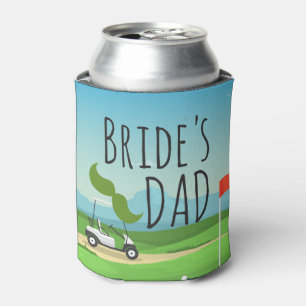 Golf Bride's Dad for Golfer Wedding    Can Cooler