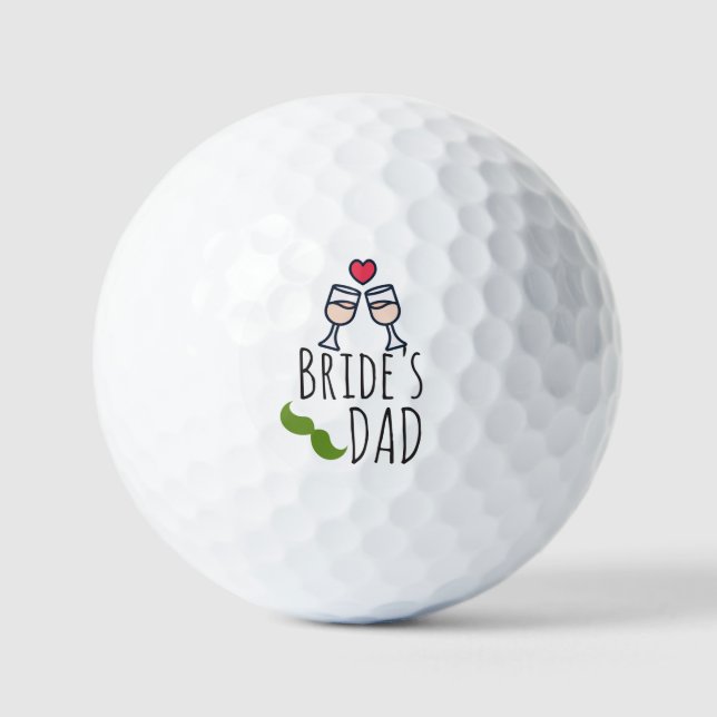 Golf Bride's Dad for Wedding Balls (Front)