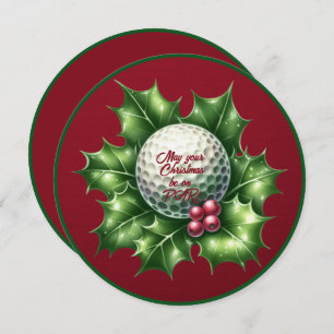 Golf Buddy Christmas Greeting Card