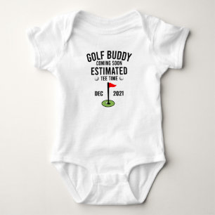 Golf Buddy Coming Soon Pregnancy Announcement Baby Bodysuit