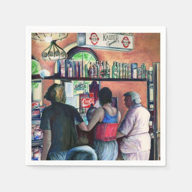 Golf Bufe, Budapest Napkin (Front)