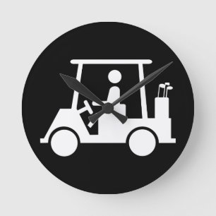Golf Buggy Round Clock
