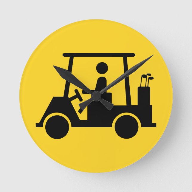 Golf Buggy Round Clock (Front)