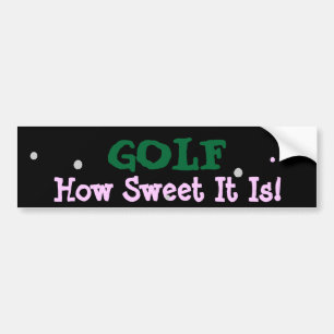 GOLF BUMPER STICKER