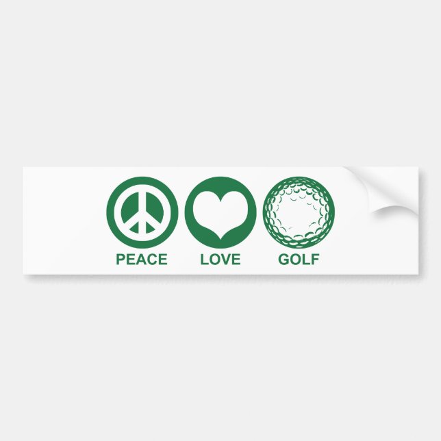 Golf Bumper Sticker (Front)