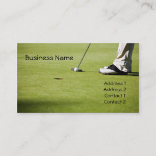 Golf business card