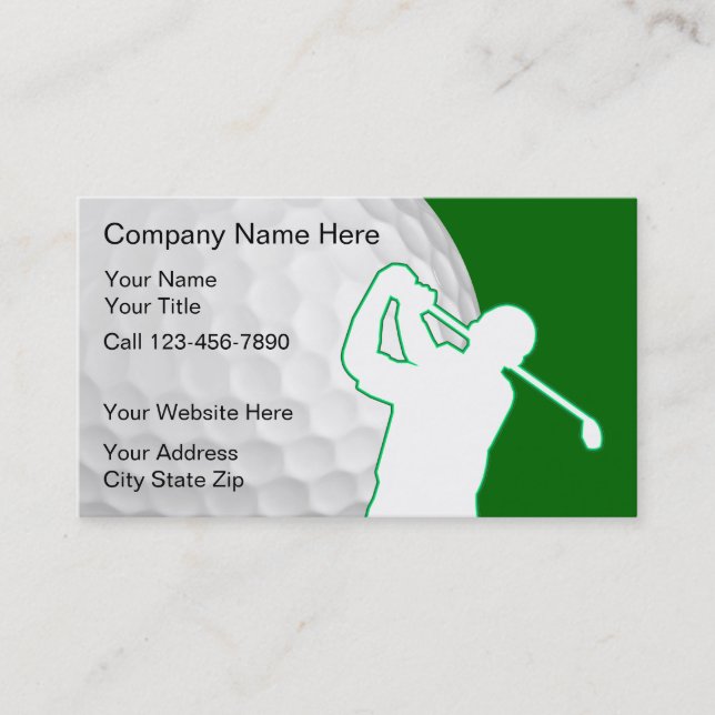 Golf Business Cards (Front)