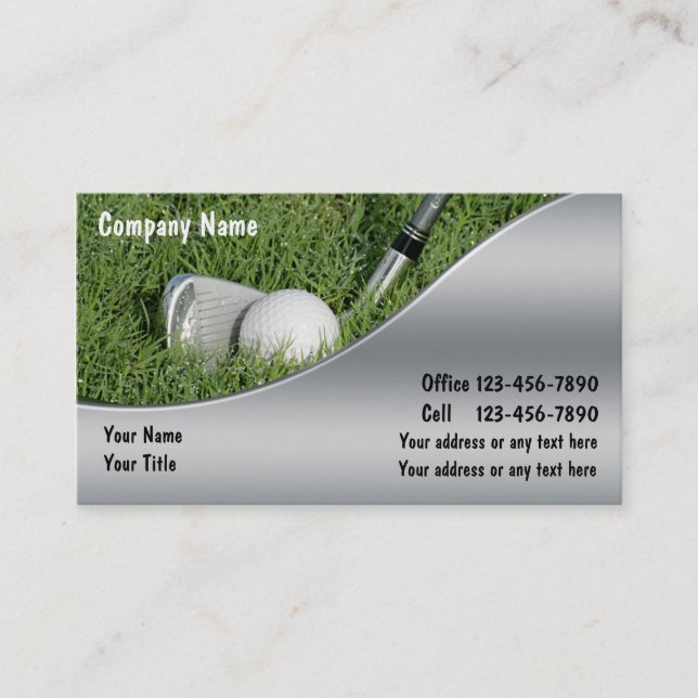 Golf Business Cards (Front)