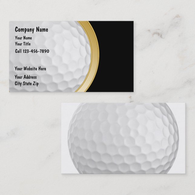 Golf Business Cards (Front/Back)