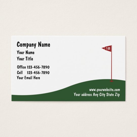 Golf Business Cards