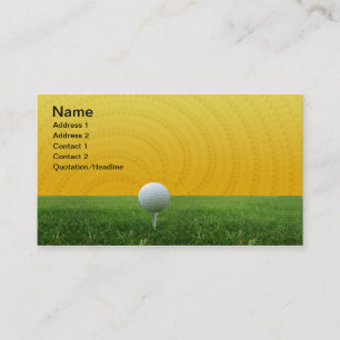 Golf Business Cards