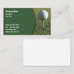 Golf Business Cards Modern Design