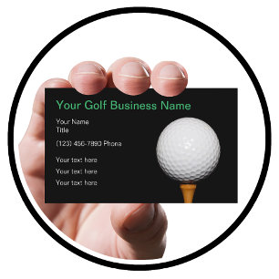 Golf Business Simple Golf Ball Theme Business Card