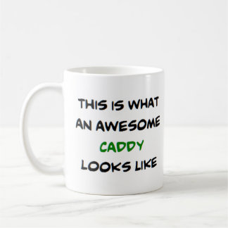 golf caddy, awesome coffee mug