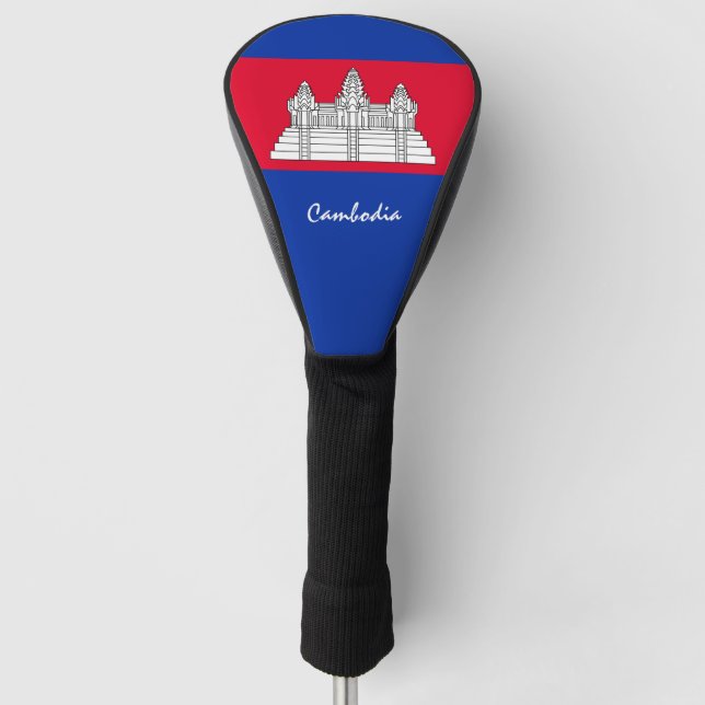 Golf Cambodia & Cambodian Flag / Golf Clubs Covers (Front)
