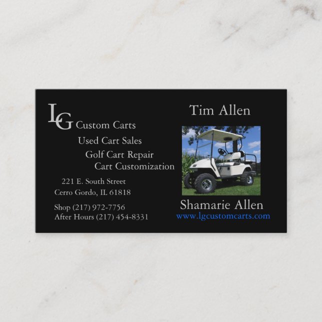 Golf Cart Business Card (Front)