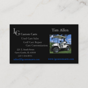 Golf Cart Business Card