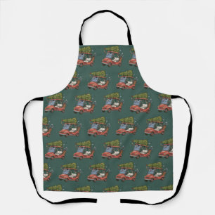 Golf Cart Christmas Tree Golf Lover Gift Apron