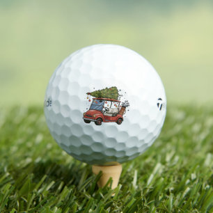 Golf Cart Christmas Tree Golf Lover Gift Balls