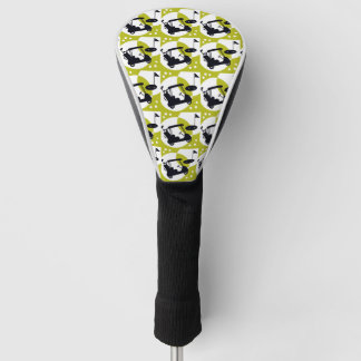 Golf cart, clubs, & greens golf head cover