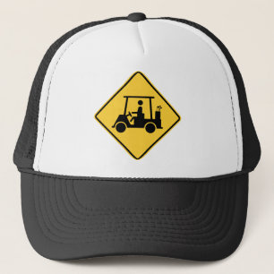 golf cart diamond sign trucker hat
